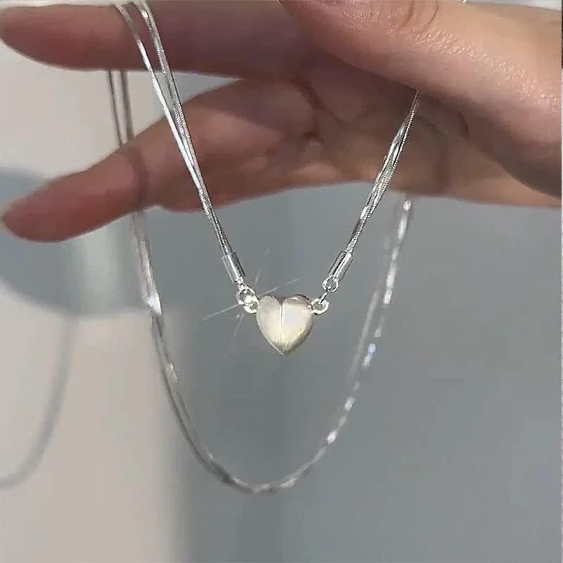 To My Daughter - Magnetic Heart Necklace Set