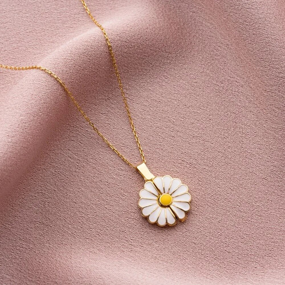 Granddaughter's Personalized Sunflower Necklace