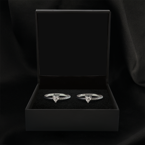 Forever Connected – Matching Ring Set for Mom & Daughter