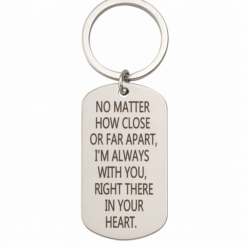 "Right There In Your Heart" Keychain