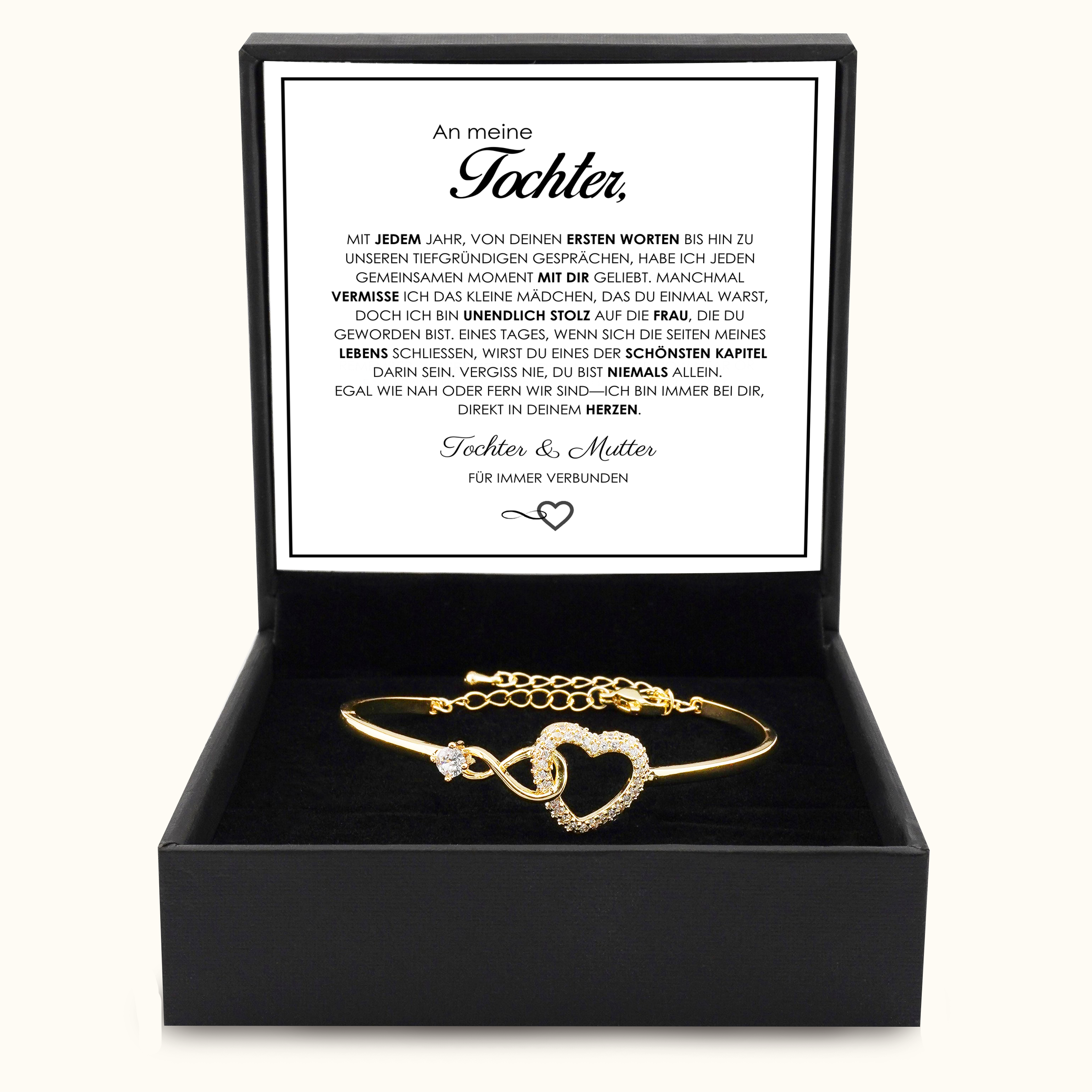 Unendlichkeitsherz-Armband „Für Immer Verbunden“