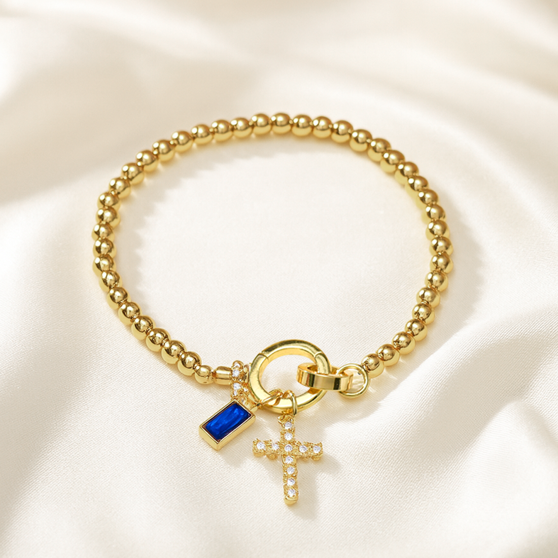 "A ma fille" - Bracelet de foi en forme de croix