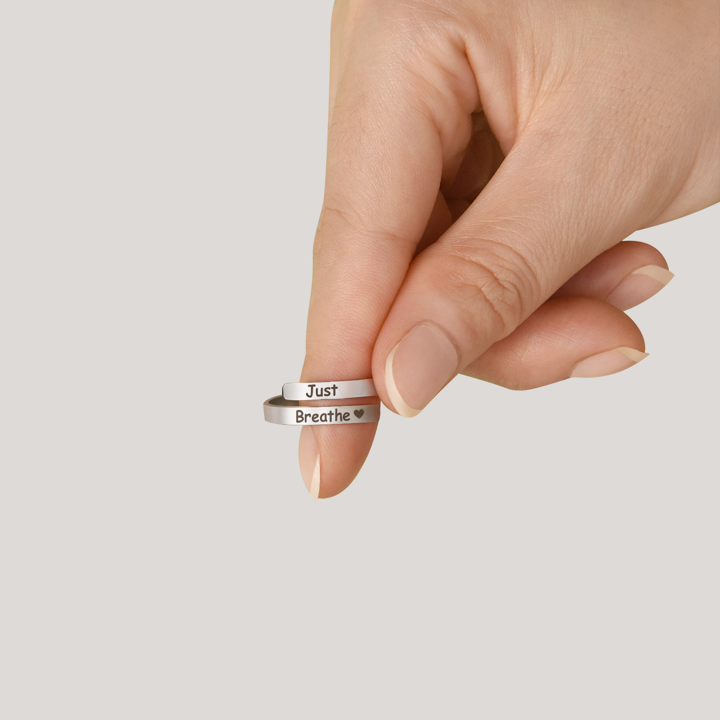 "Just Breathe" - Daughter's Support Ring
