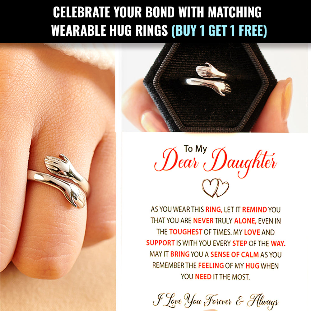 Mother-Daughter Wearable Hugs Ring Set