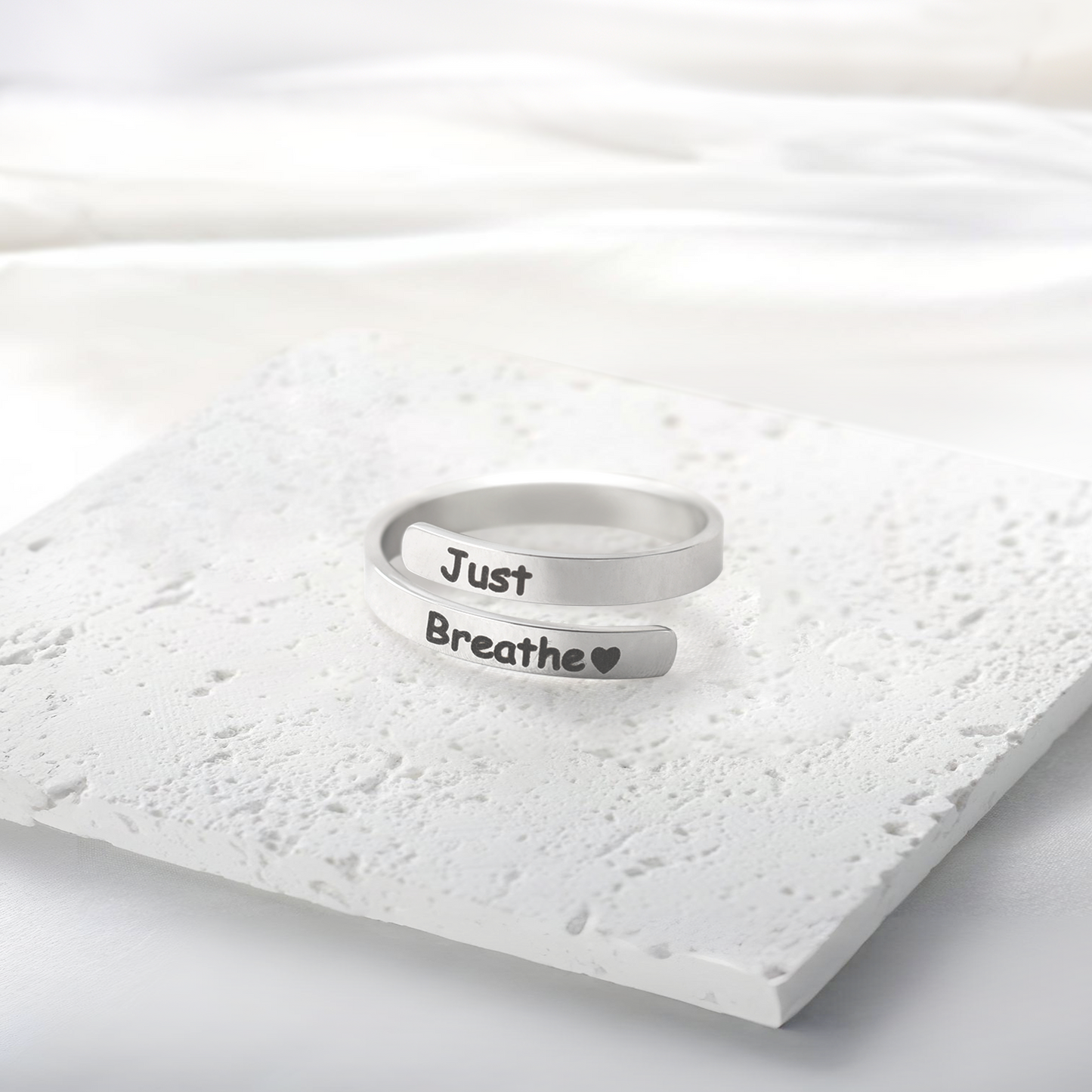"Just Breathe" - Daughter's Support Ring