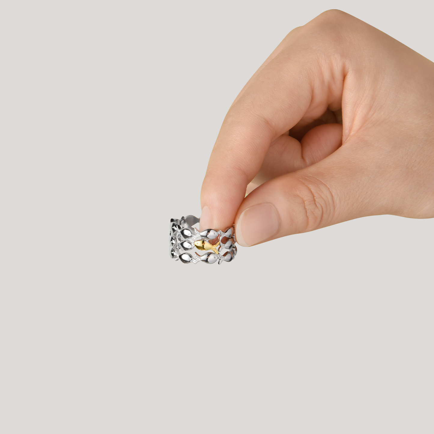 "Swim Against The Current" Ring - For Daughter