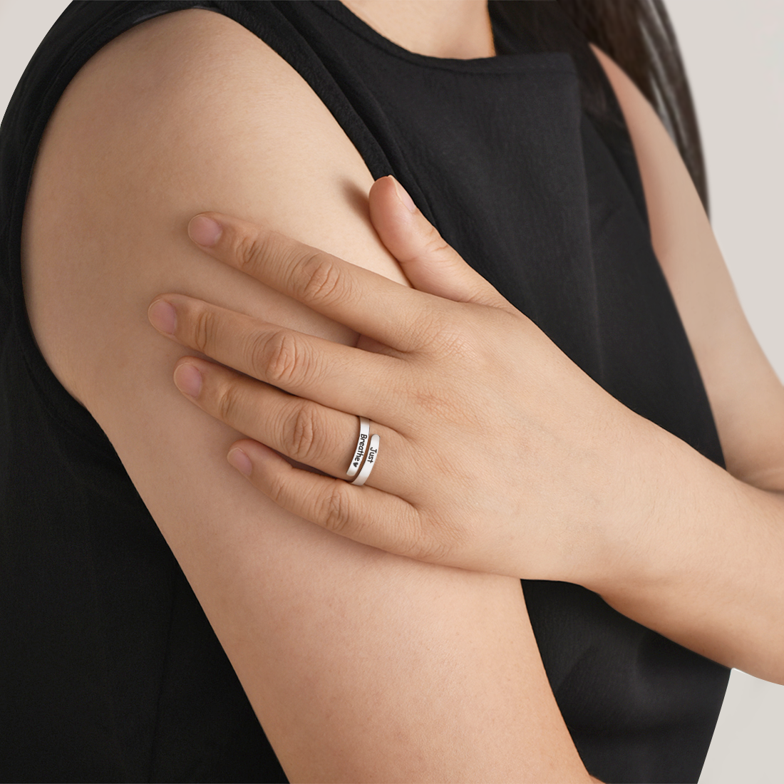 "Just Breathe" - Daughter's Support Ring