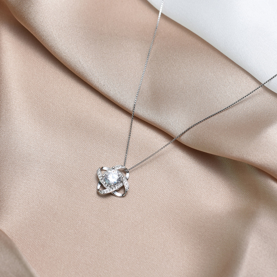 "Infinite Love" Necklace with a Forever Rose Gift Box