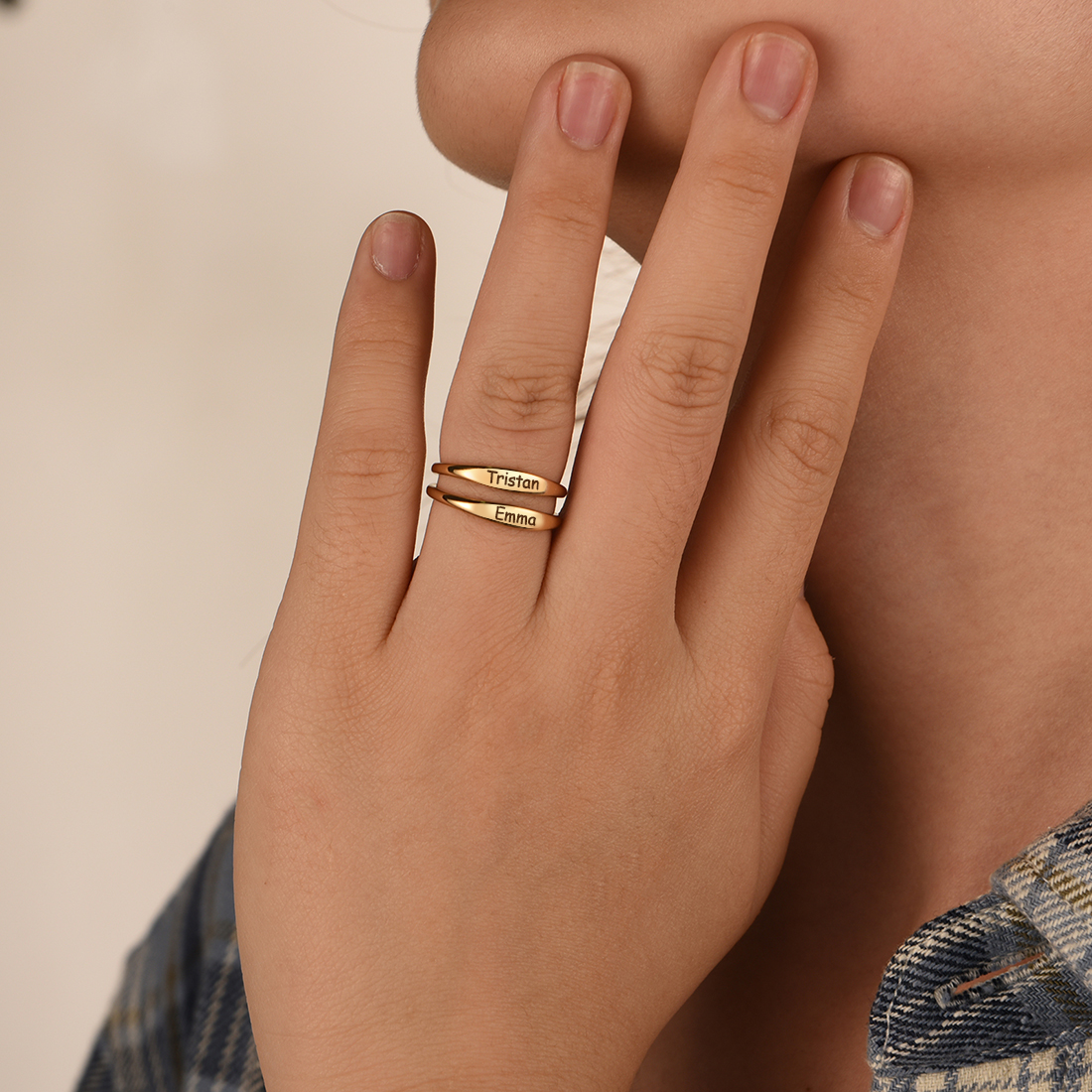 "Mom’s Love" Stackable Rings