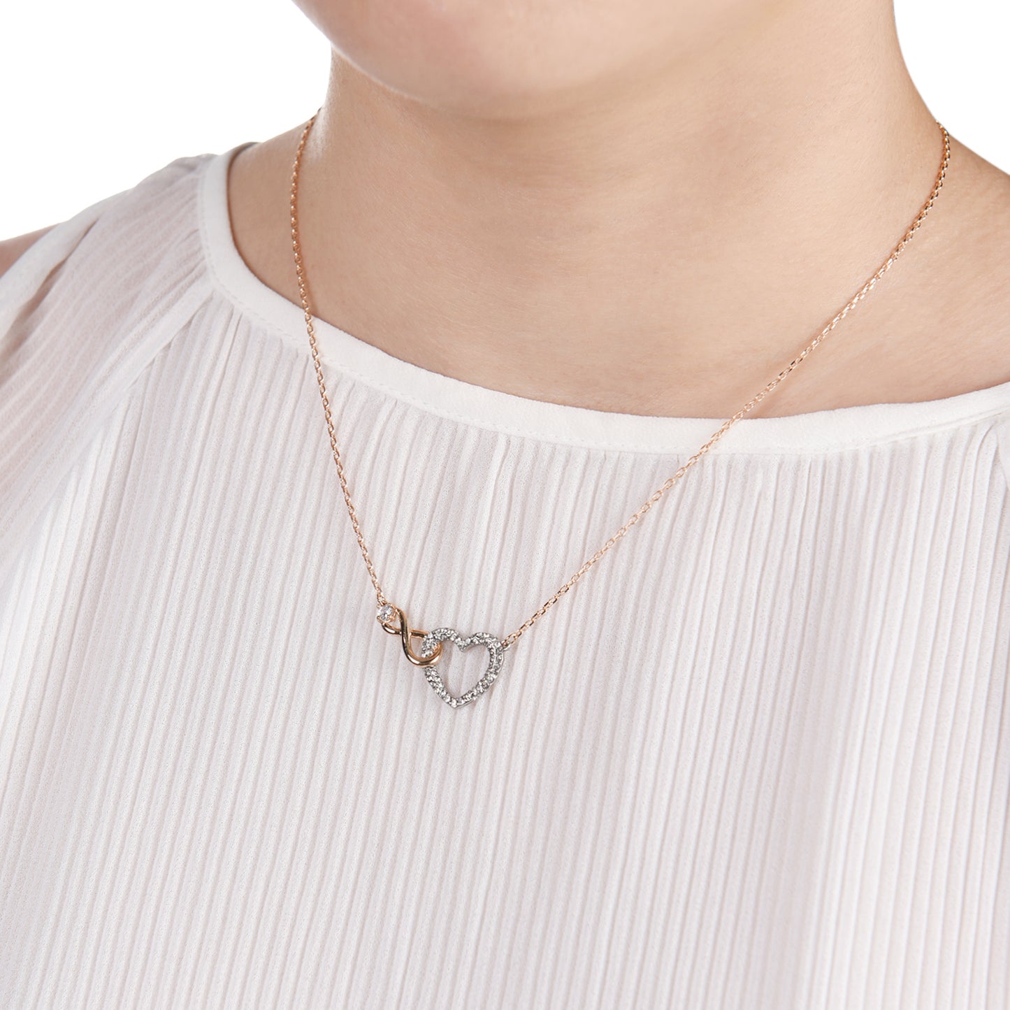 To My Daughter - Forever Linked - Heart Infinity Necklace