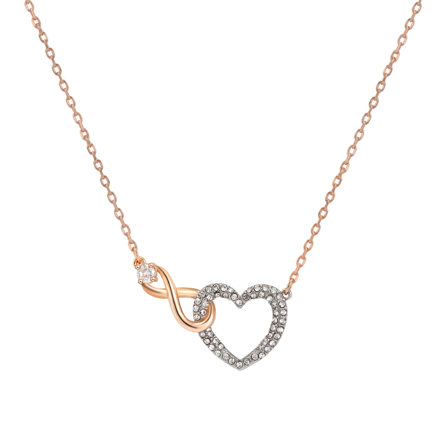To My Daughter - Forever Linked - Heart Infinity Necklace
