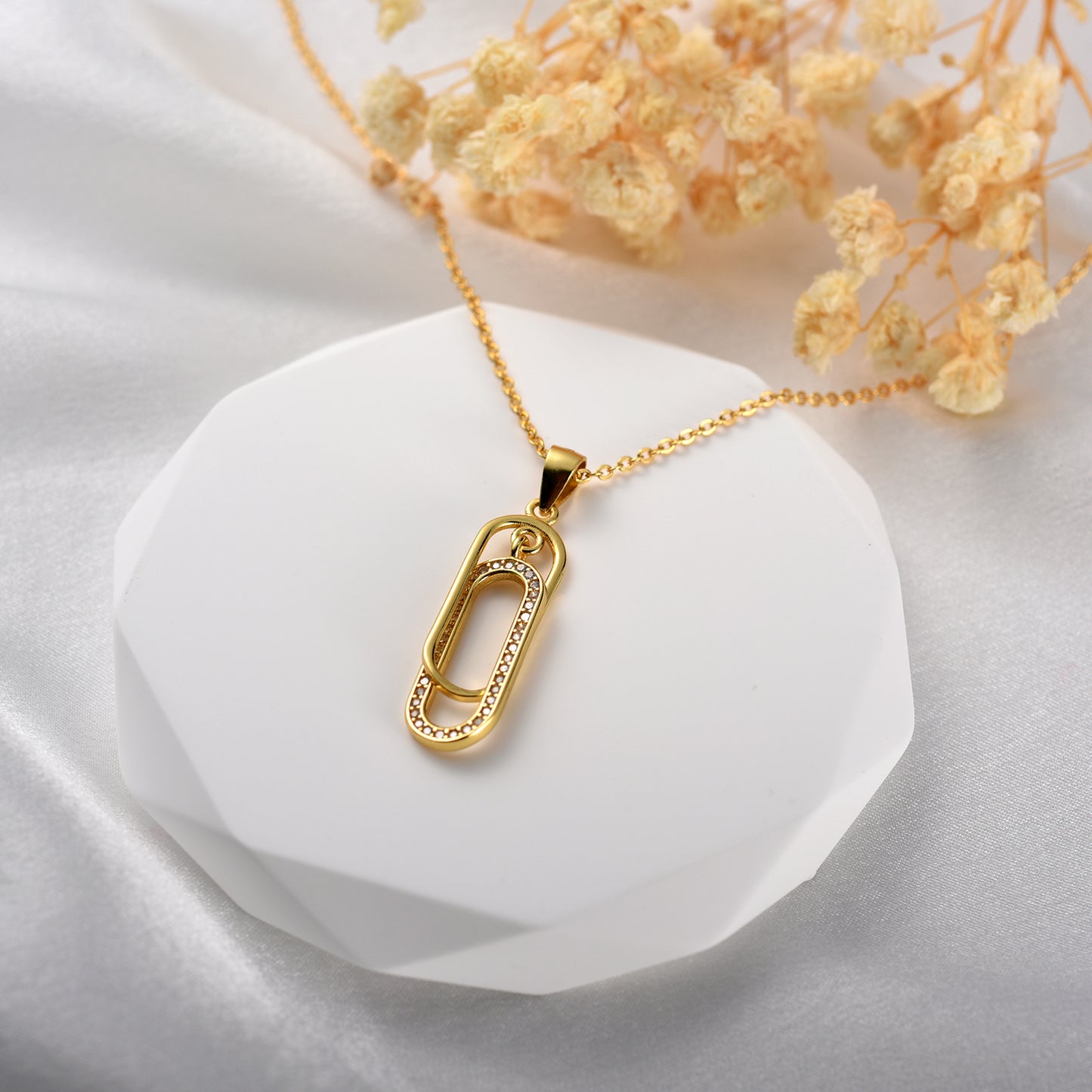 To My Daughter - Forever Linked Paperclip Necklace