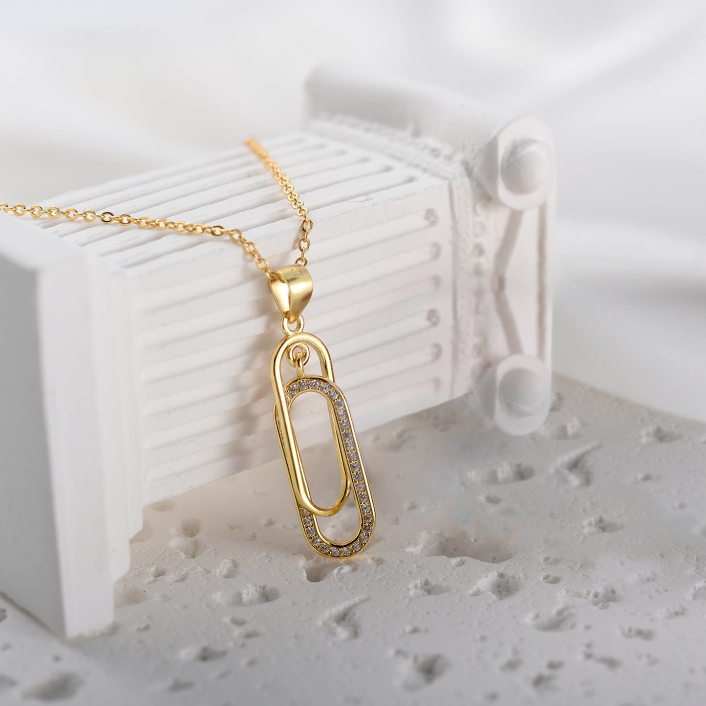 To My Daughter - Forever Linked Paperclip Necklace
