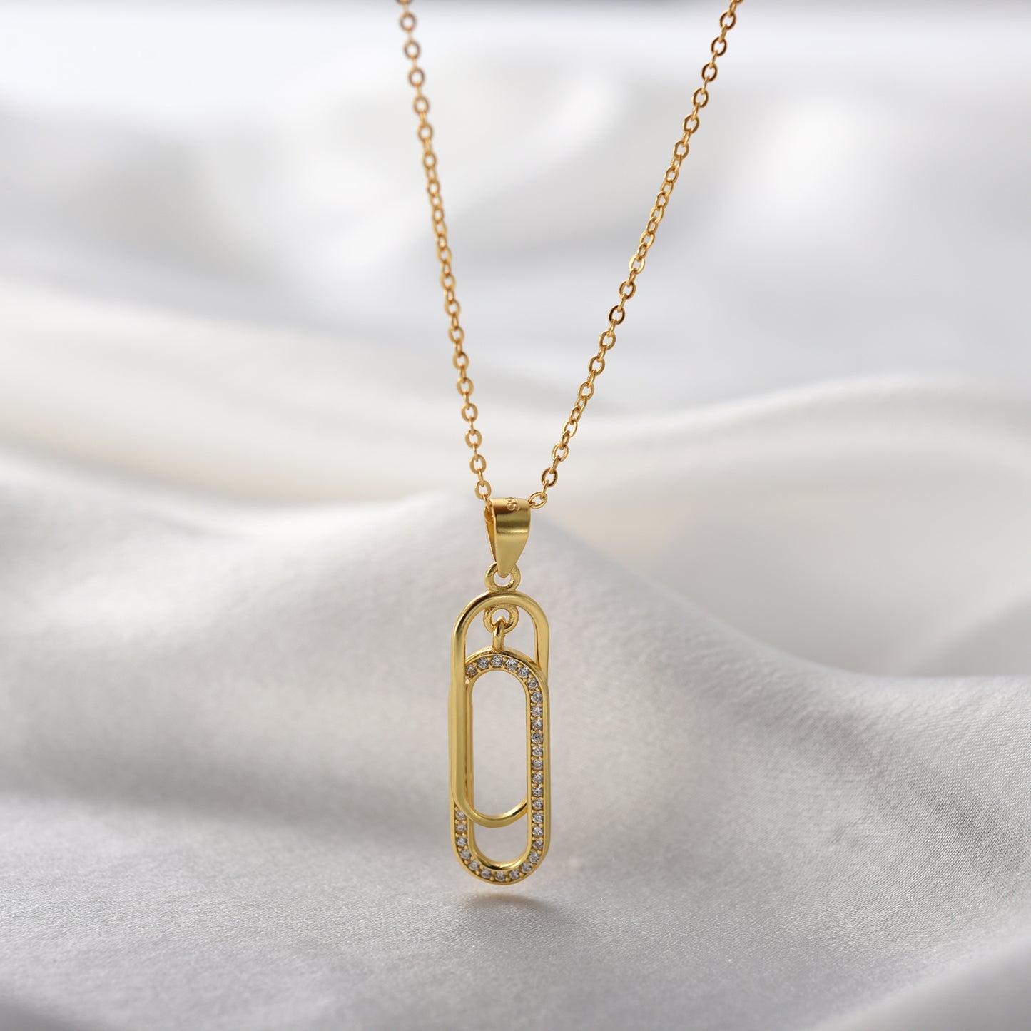 To My Daughter - Forever Linked Paperclip Necklace