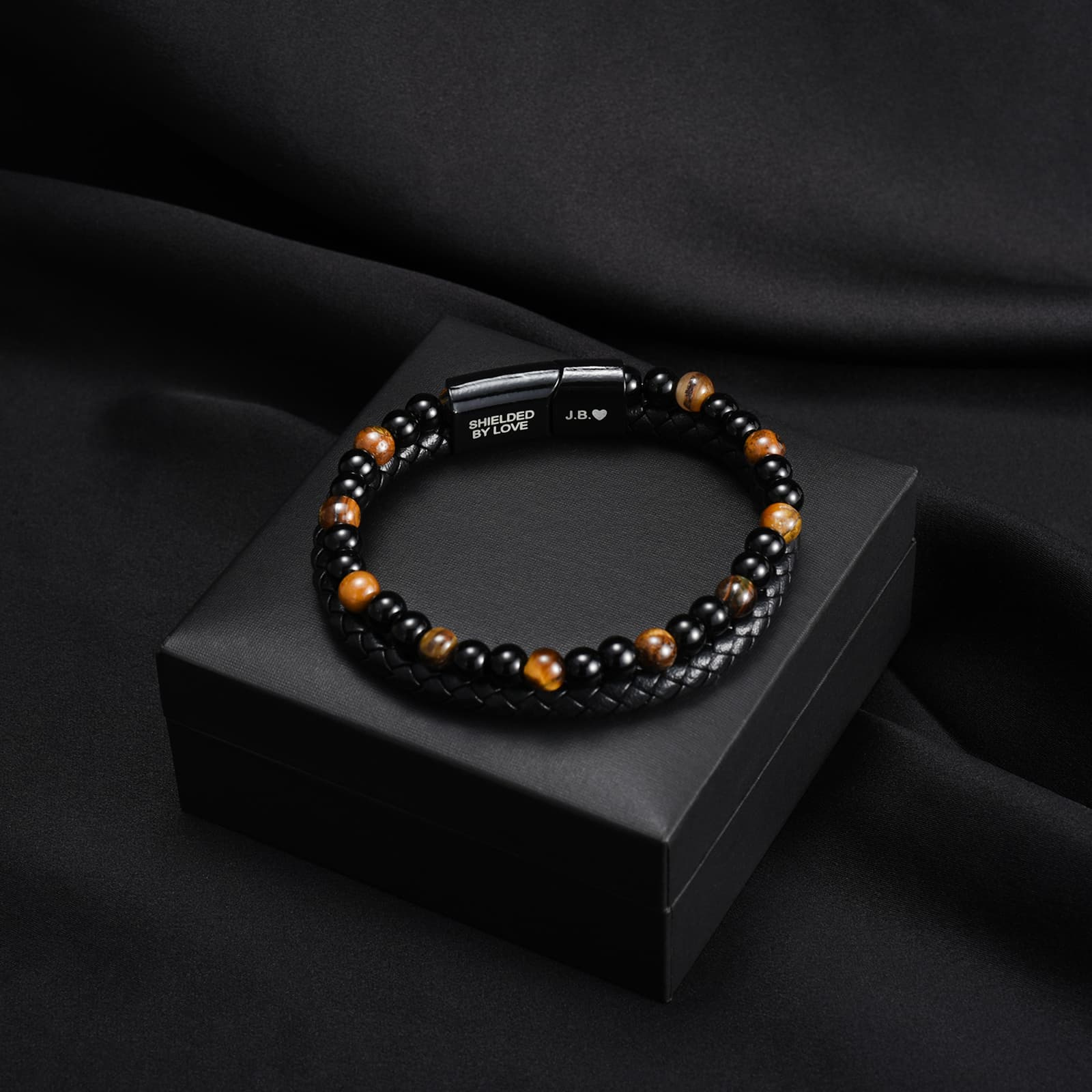 The Guardian - Pulsera protectora de ojo de tigre para hijo
