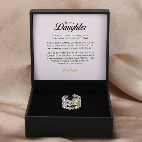 Swim Against The Tide - Daughter's Strength Ring