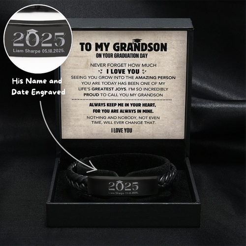 Grandson's Personalized Graduation Milestone Keepsake Gift Set