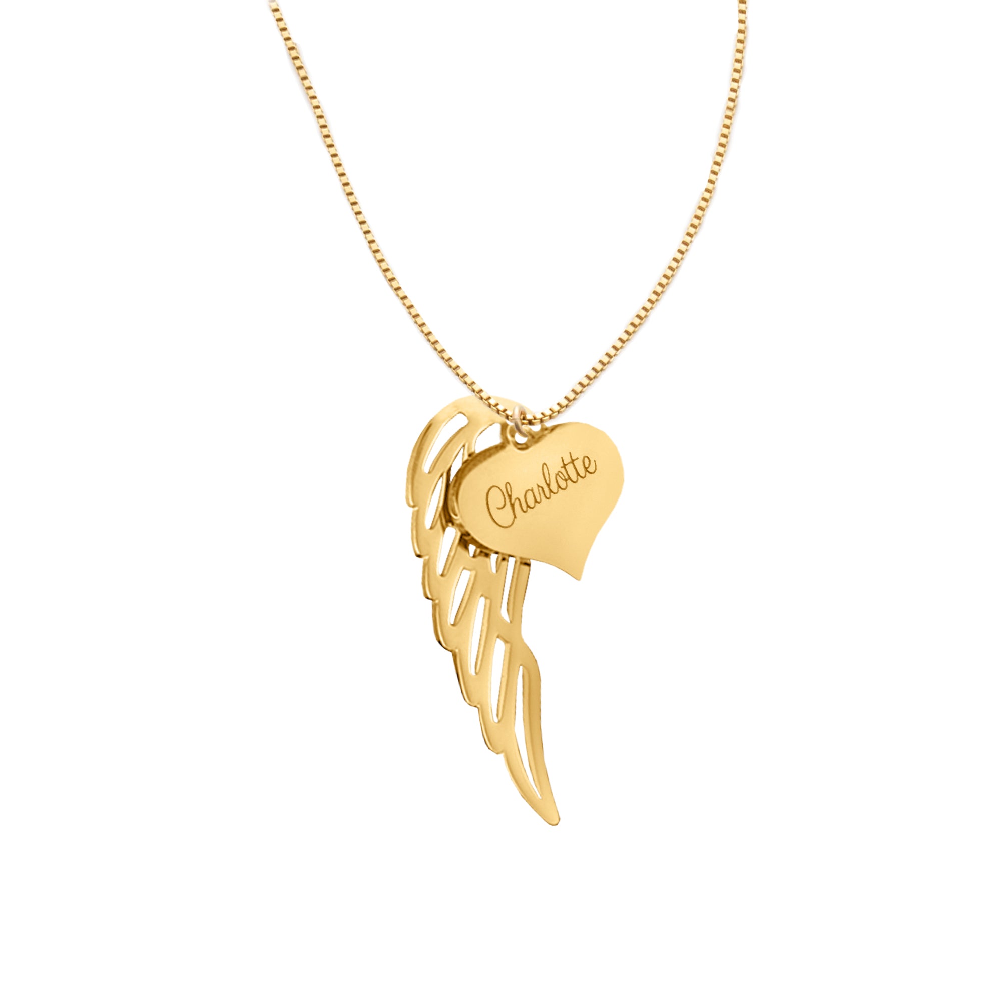 Guardian Angel Memorial Necklace and Luxurious LED Box