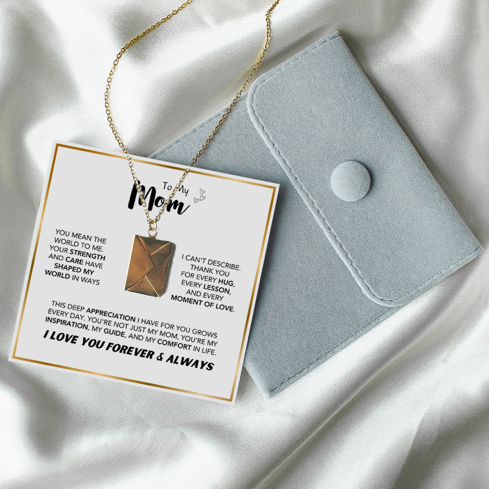 "You Mean The World To Me" Love Letter Necklace