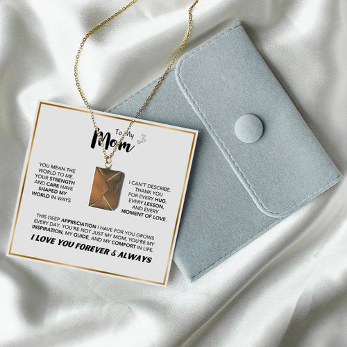 "You Mean The World To Me" Love Letter Necklace