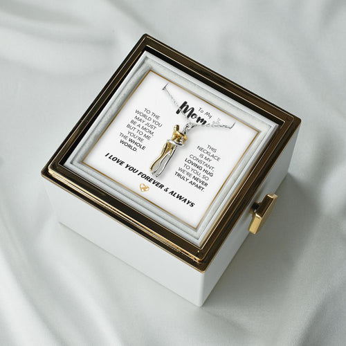 "To Mom" Everlasting Hug Necklace with Forever Rose Box
