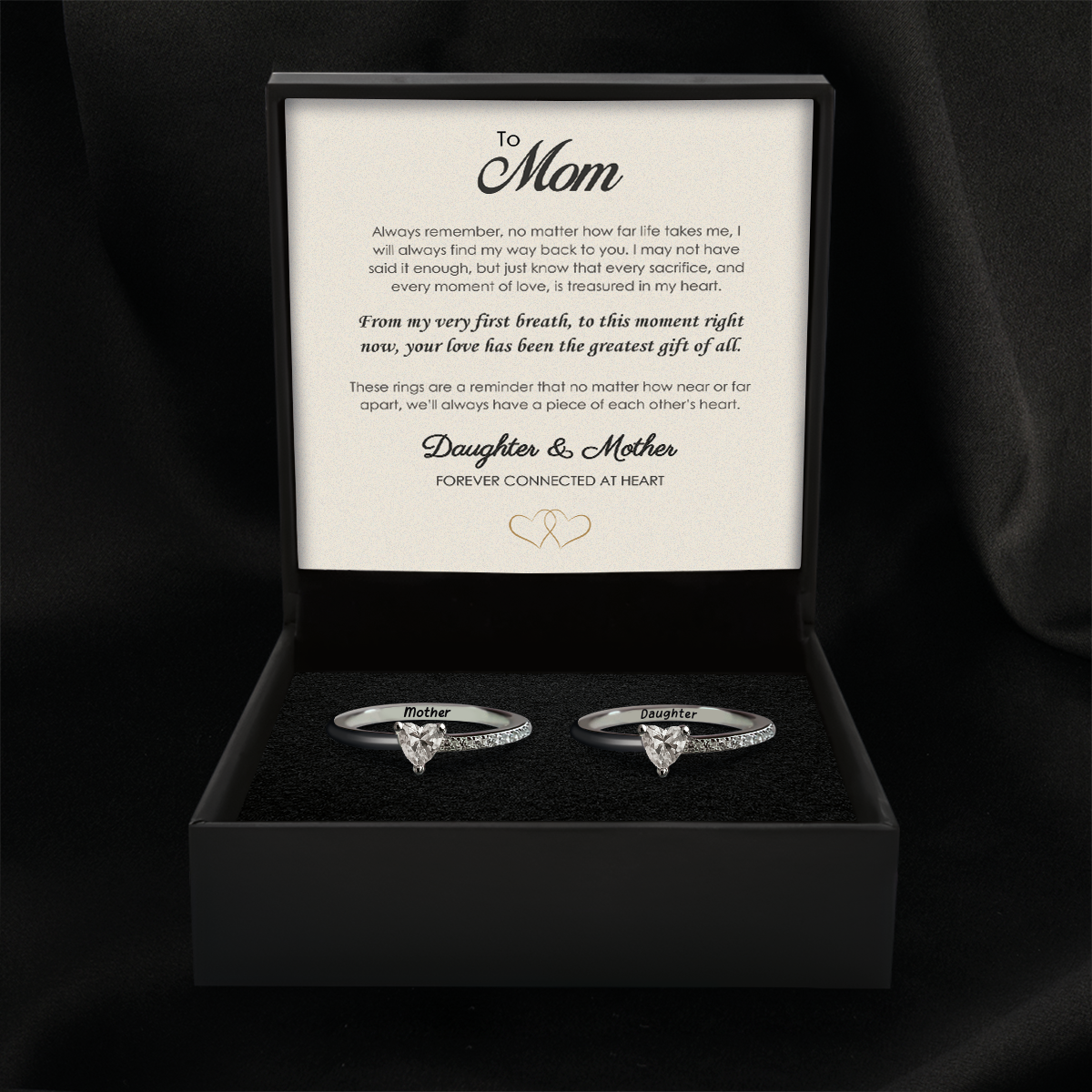 Forever Connected – Matching Ring Set for Mom & Daughter