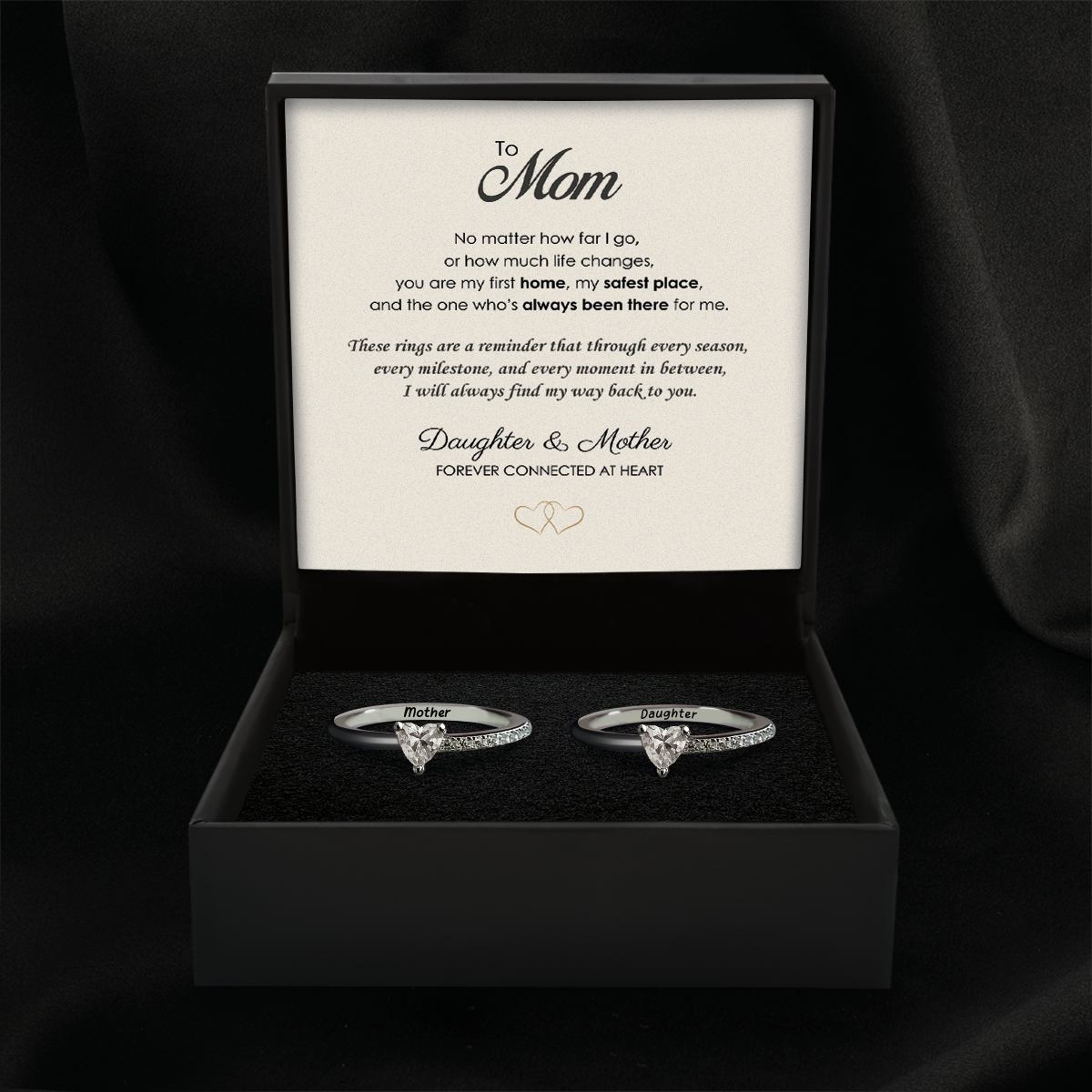 Forever Connected – Matching Ring Set for Mom & Daughter