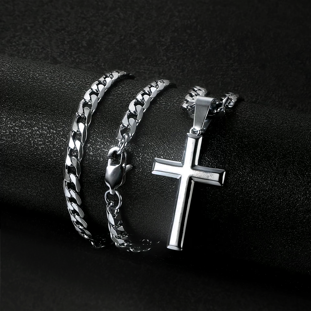 Never Alone – Cross Necklace for Son