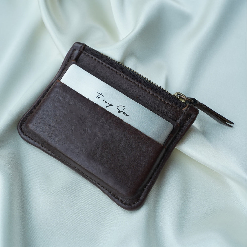 "Love You Forever" Premium Metal Wallet Card Insert