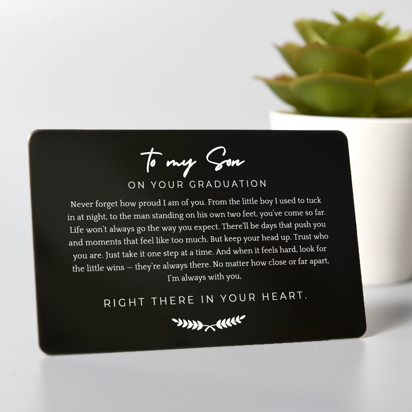 Always With You – Personalized Graduation Wallet and Card