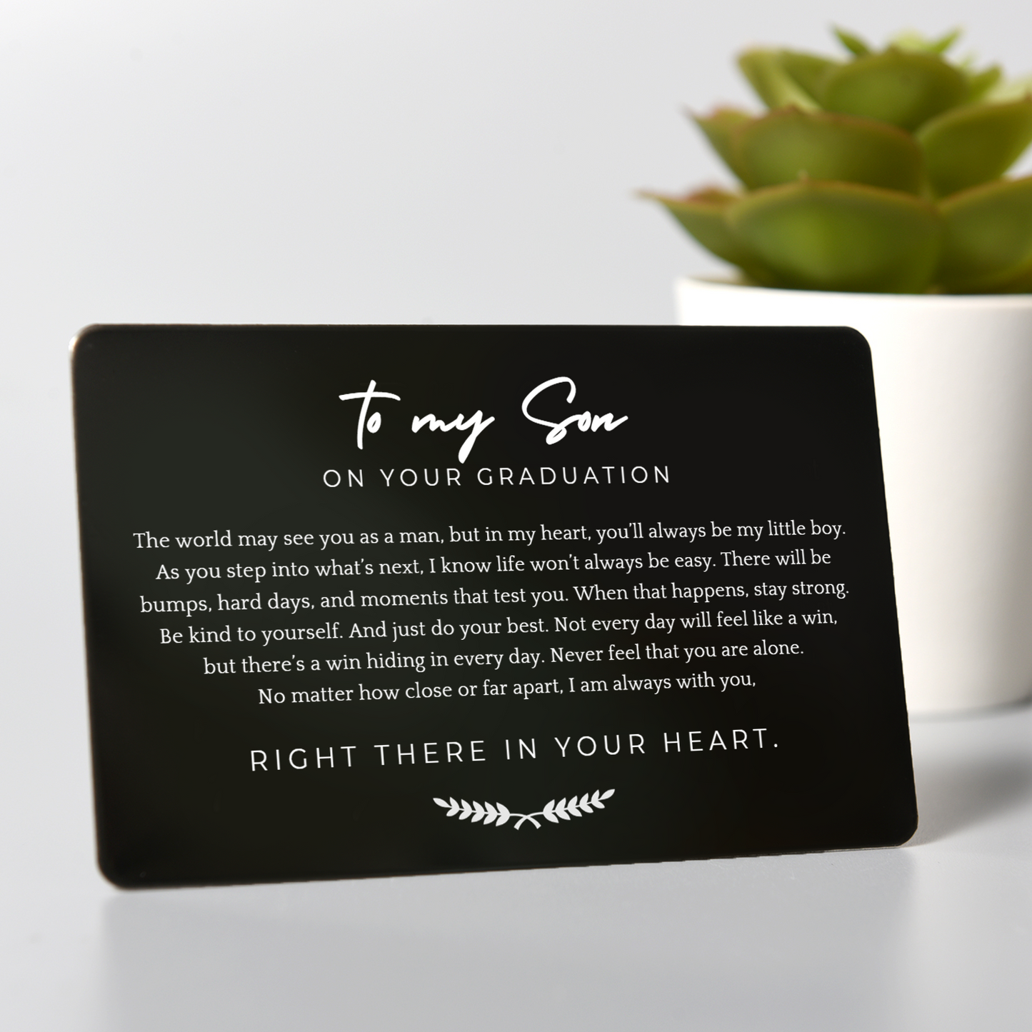 Always With You – Personalized Graduation Wallet and Card