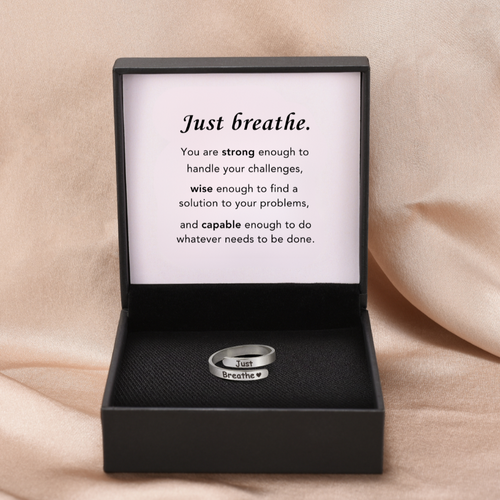 "Just Breathe" - Daughter's Support Ring