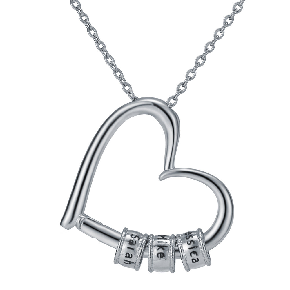 "To My Mom" - A Daughter's Love Engraved Pendant with LED Gift Box