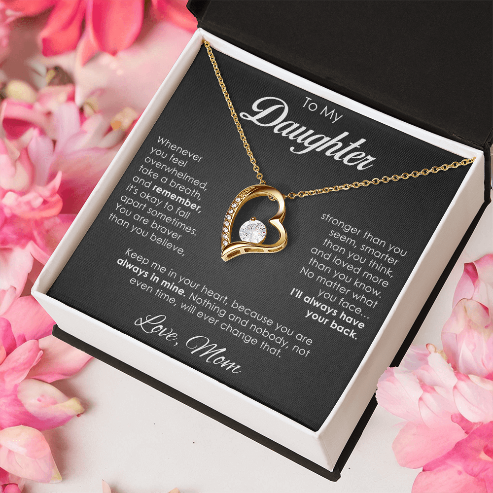 "To My Daughter" – Forever Love Heart Necklace