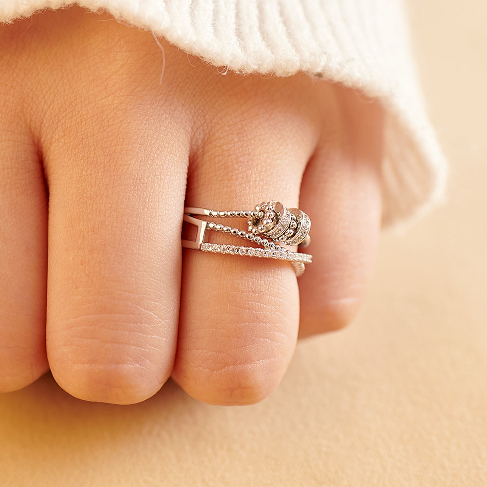 To My Daughter "You Are Loved Beyond Measure" - Anxiety Ring Set