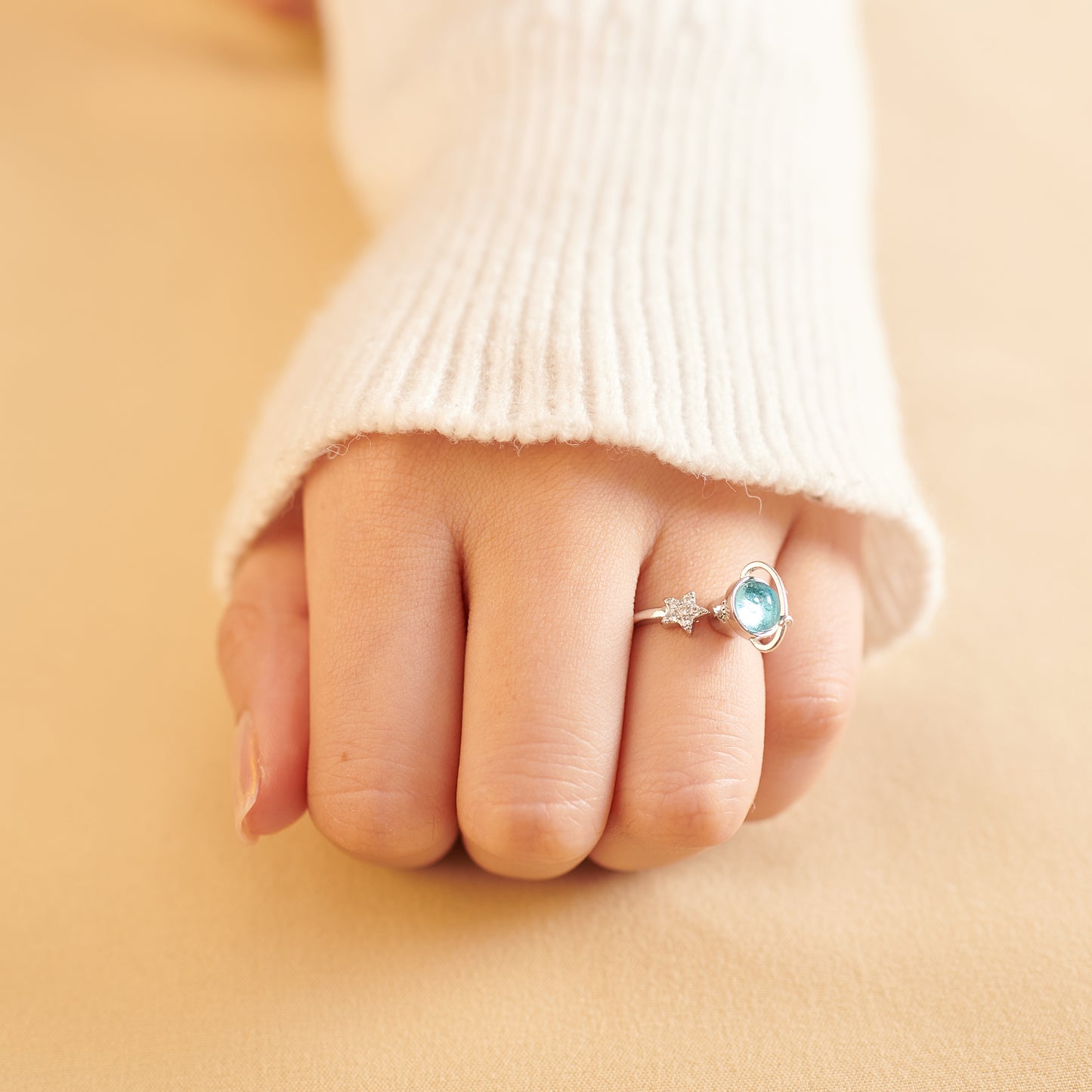 To My Daughter - Stars and Moons Anxiety Ring Gift Set