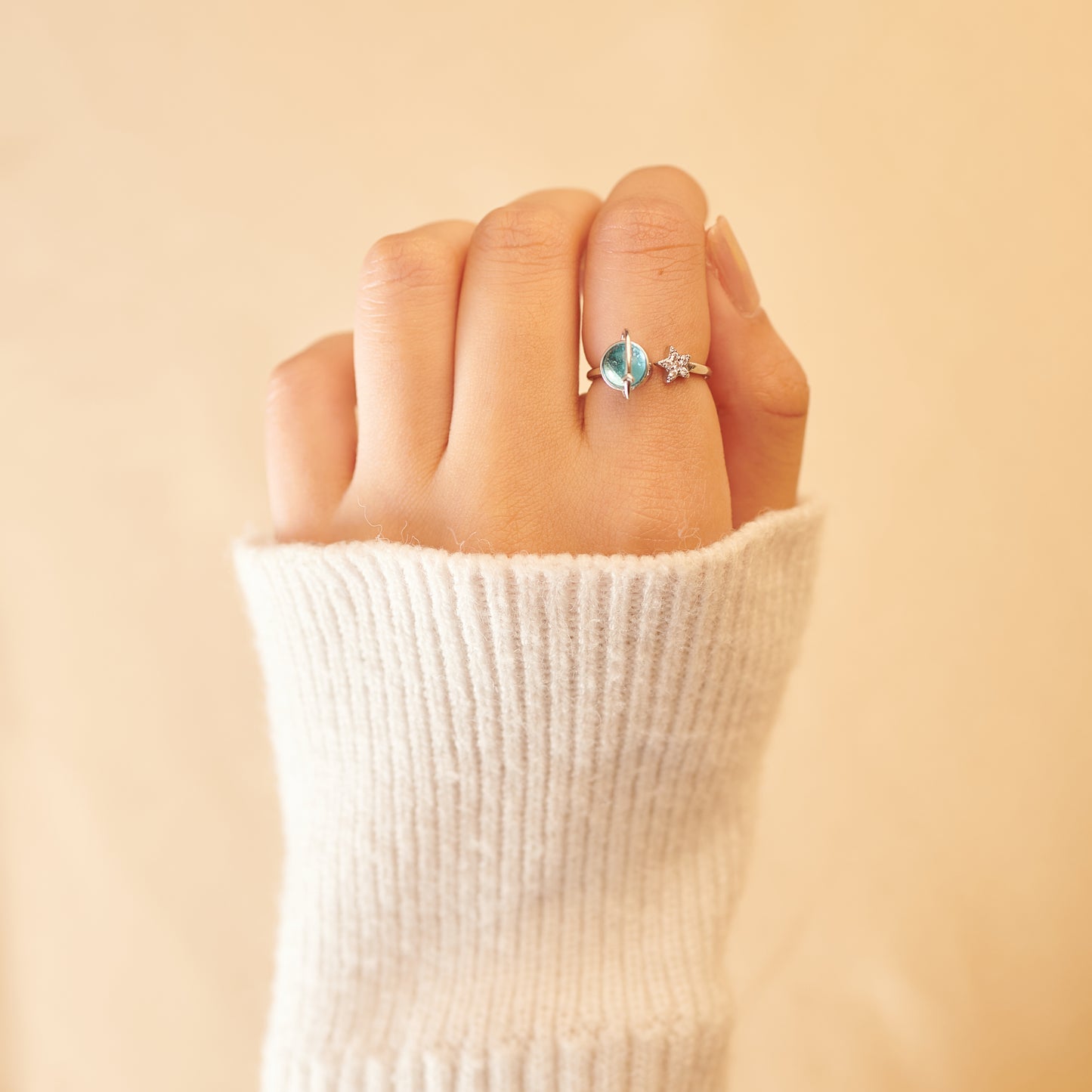 To My Daughter - Stars and Moons Anxiety Ring Gift Set