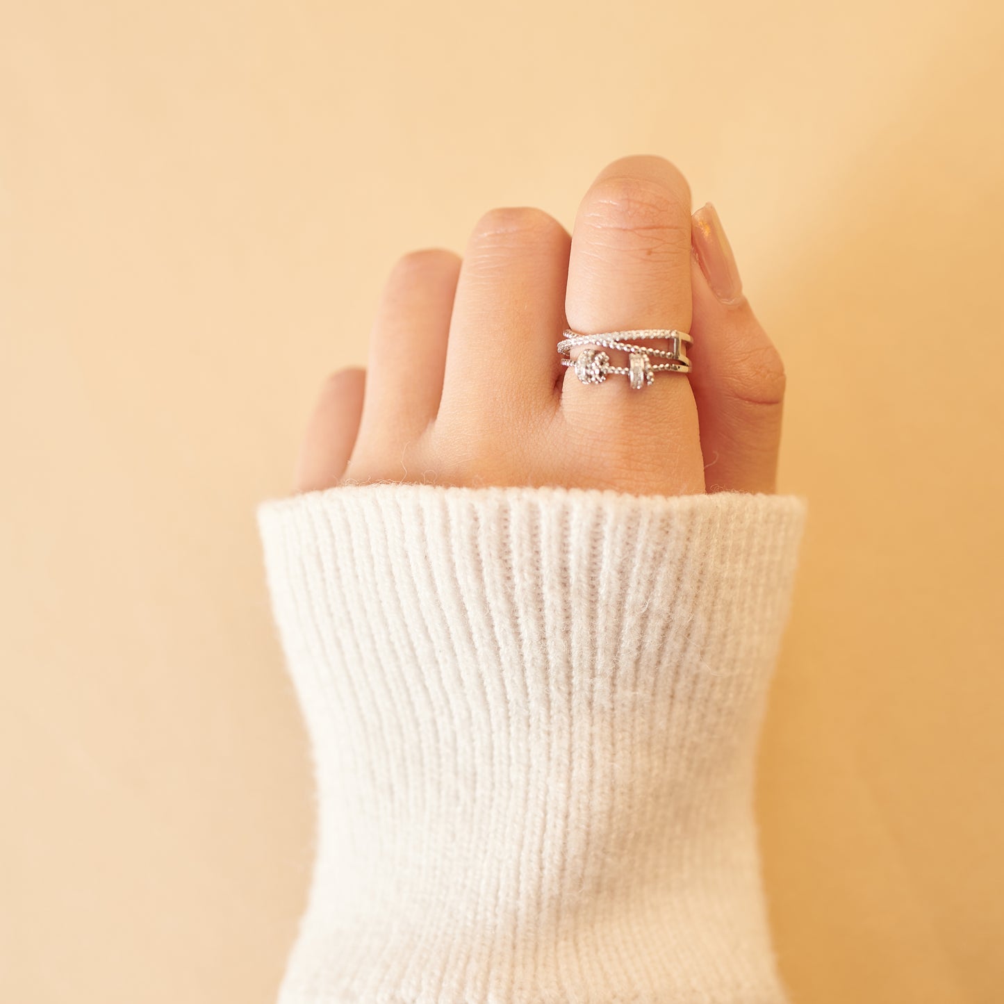 To My Daughter "You Are Loved Beyond Measure" - Anxiety Ring Set