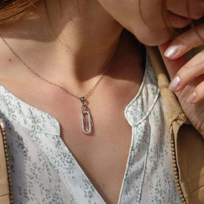 Mom & Daughter Forever Linked Halskette mit Luxus-LED-Box