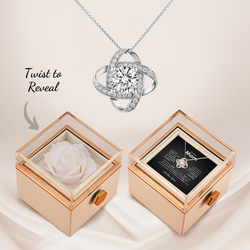 "Forever Tied Together" - Collar Nudo de Amor para Mamá