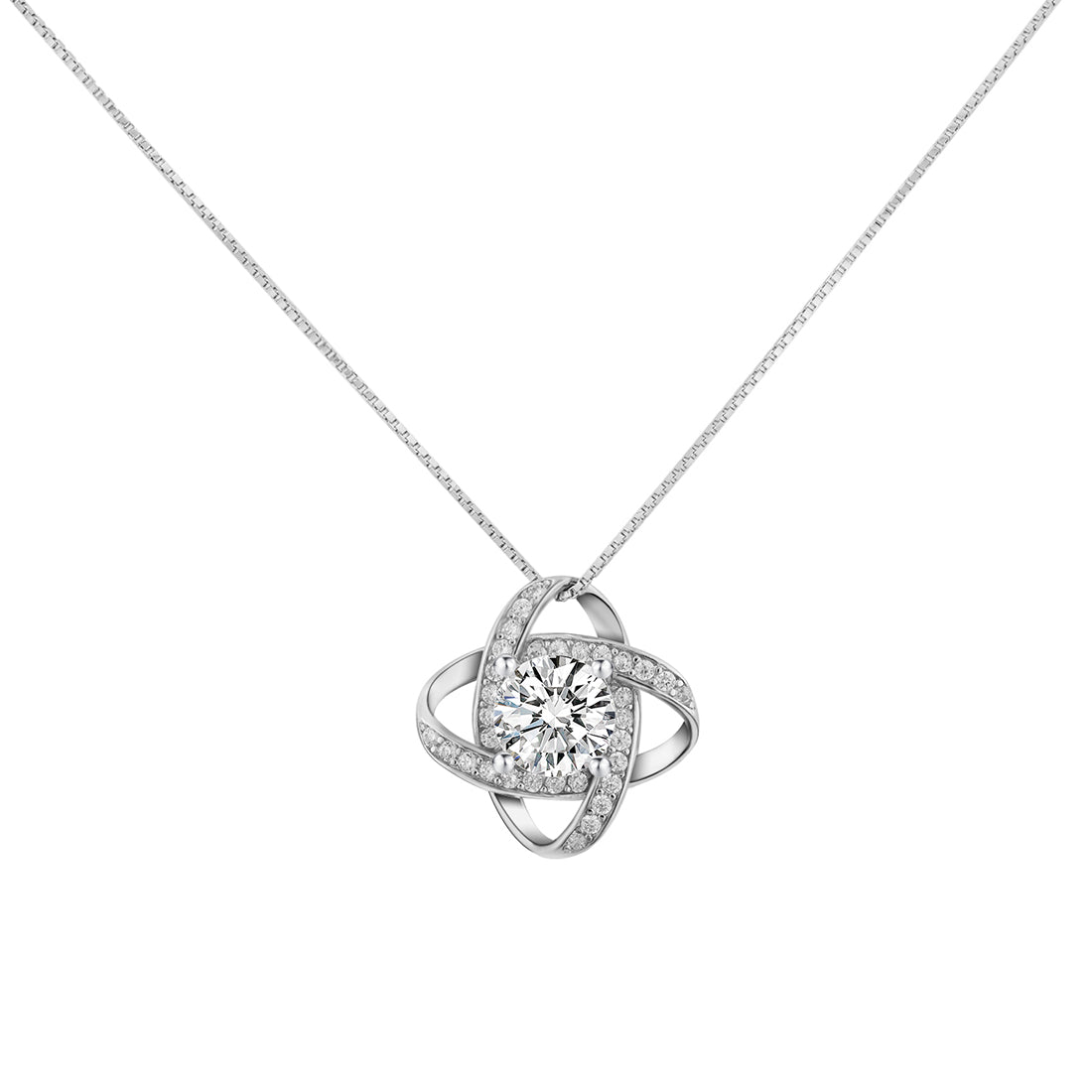 "Forever Tied Together" - Collier de nœuds d'amour pour maman