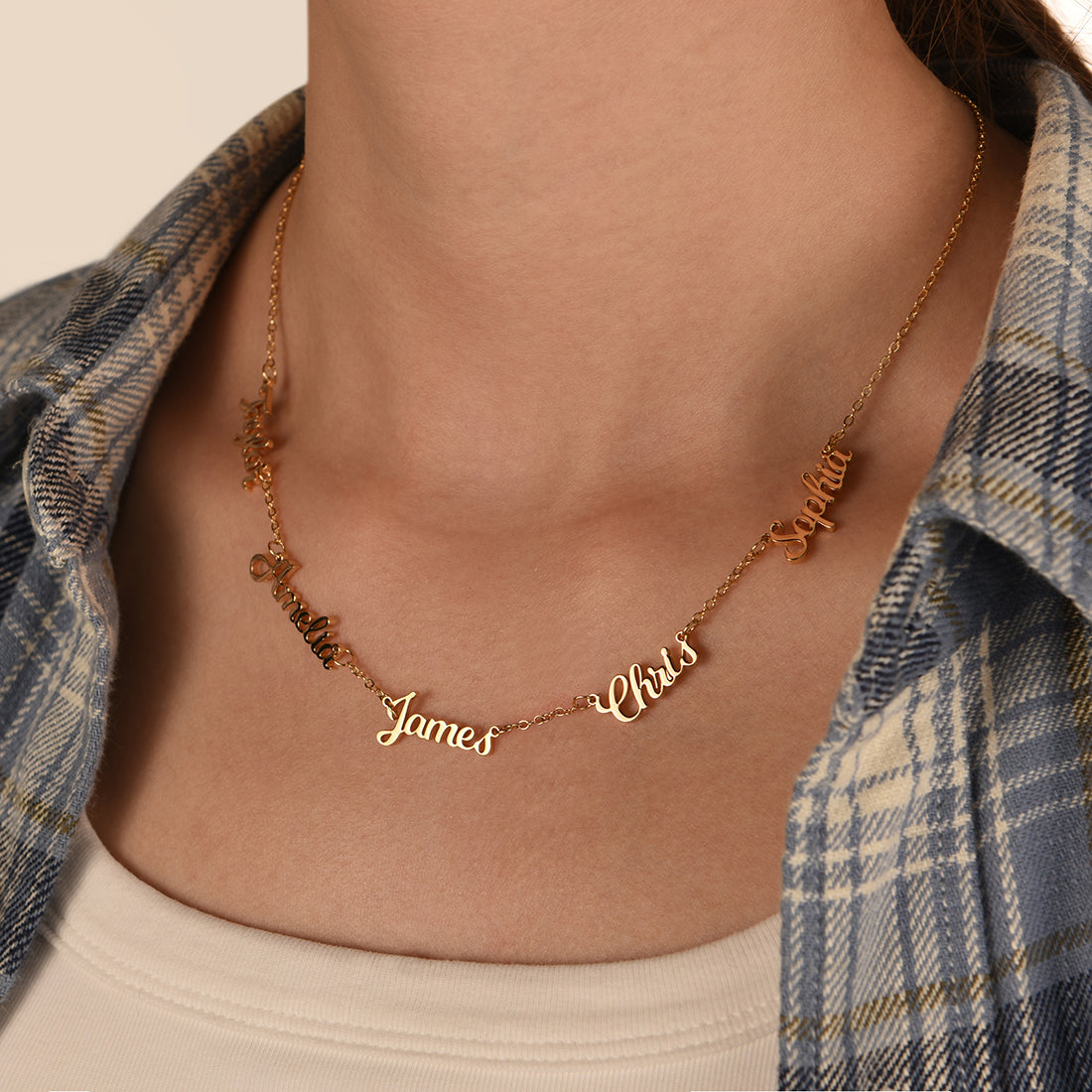 "Always Close to Her Heart" - Collier de nom personnalisé