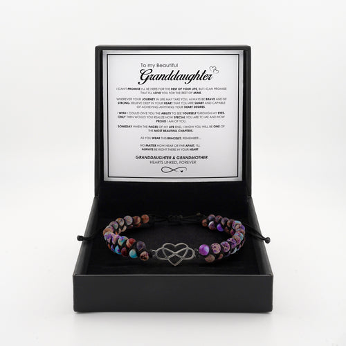 Bracelet arc-en-ciel éternel pour petite-fille