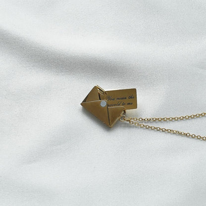 "You Mean The World To Me" Love Letter Necklace