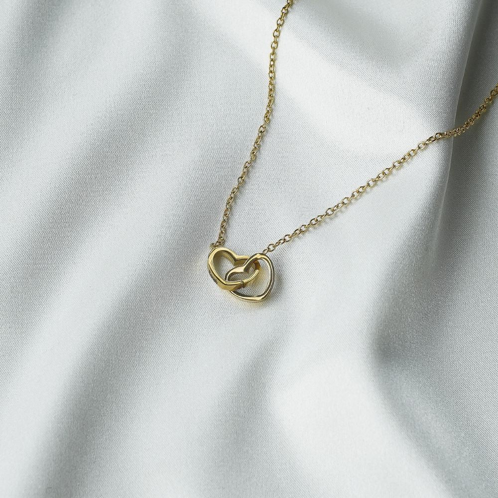 "To The Best Mom Ever" - Interlocking Hearts Necklace w/ Luxury LED Box