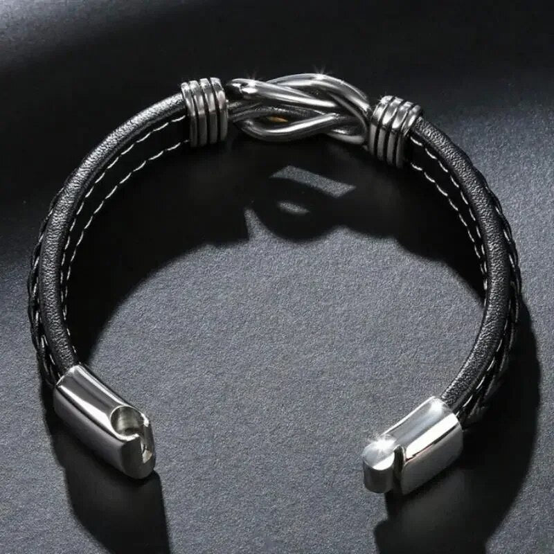 Son's Infinity Knot Bracelet Graduation Gift Set