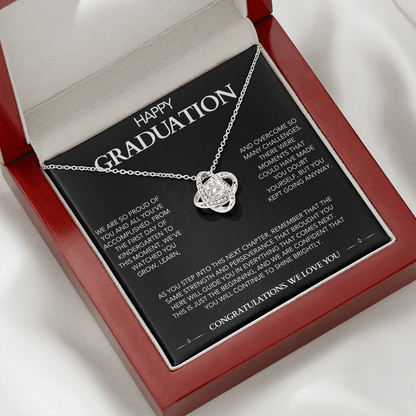Proud Of You – Graduation Love Knot Necklace