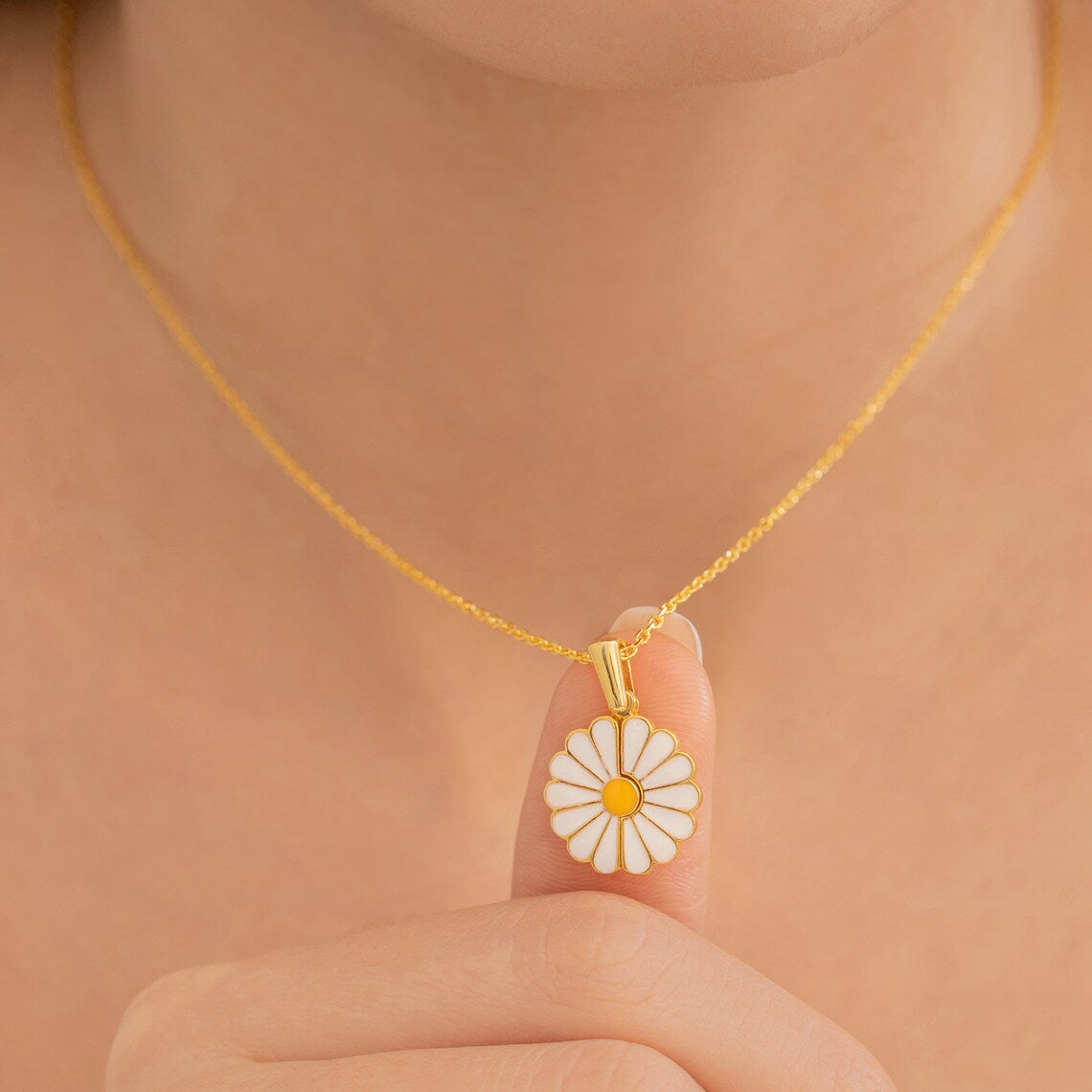 Daughter's Personalized Sunflower Necklace w/ Luxury LED Box