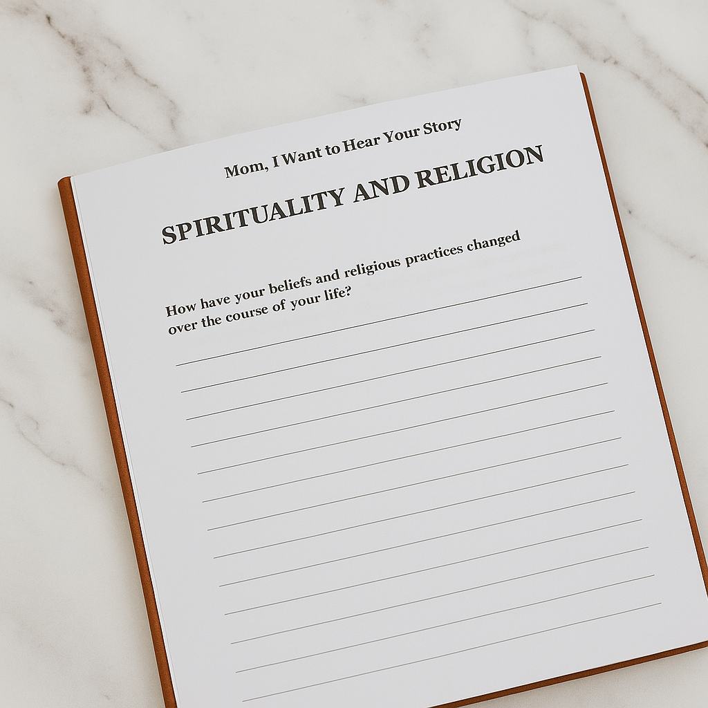 "Mom I Want to Hear Your Story"  - A Mother’s Guided Journal