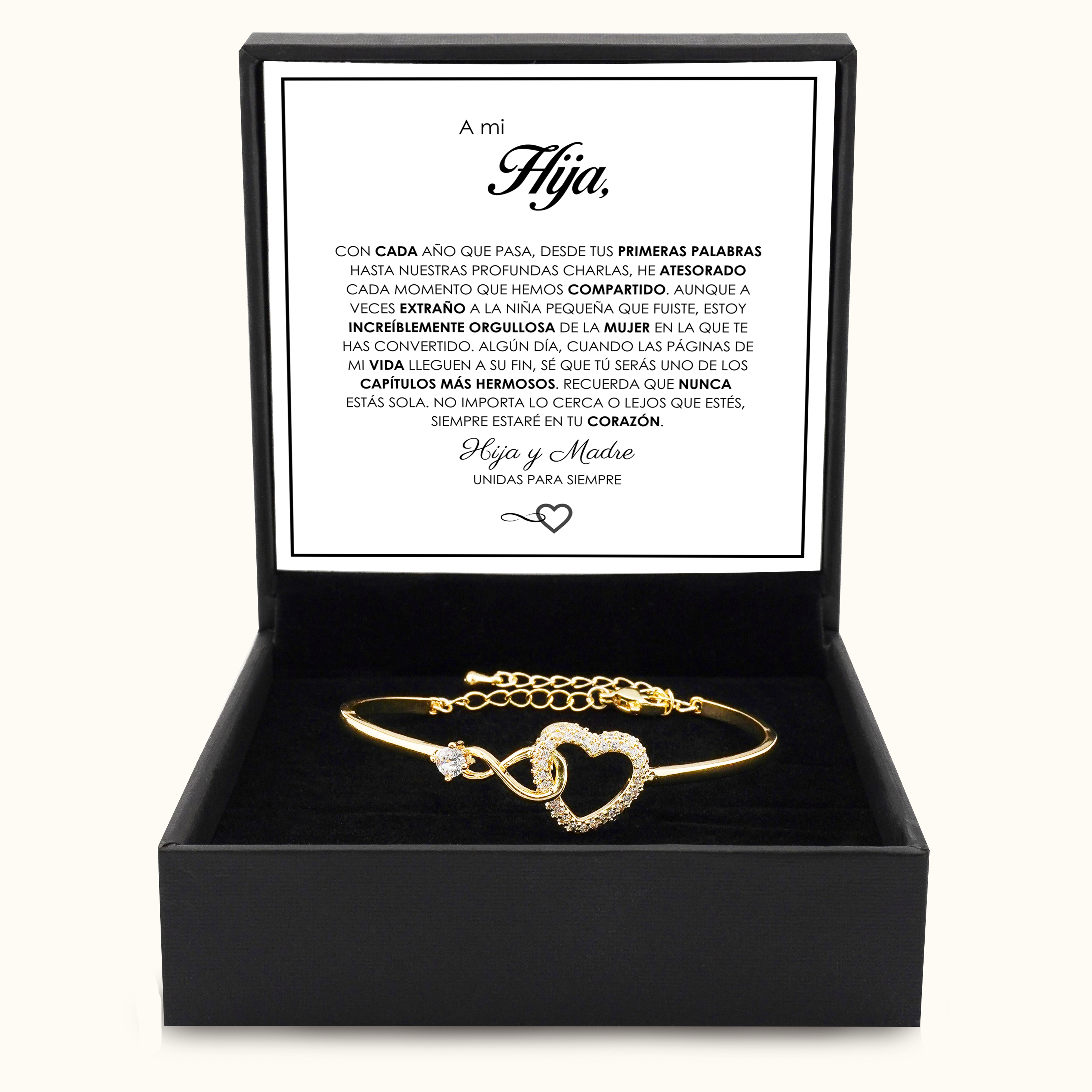 "A Mi Hija" - Pulsera Conectadas Para Siempre